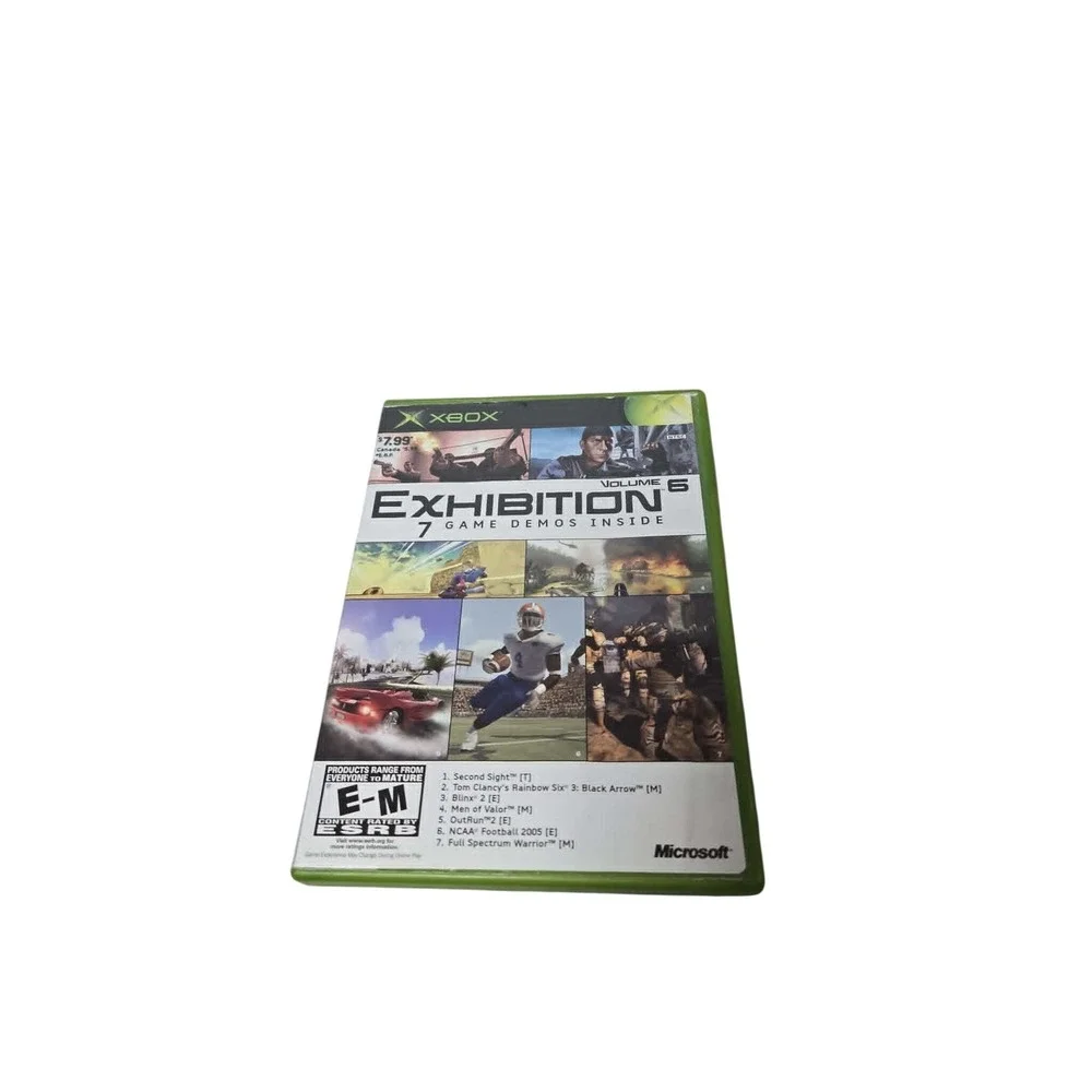 Xbox Exhibition Volume 6 Game Demo Disc 7 Demos Rainbow Six OutRun 2 Original